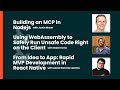 October ChicagoJS: Building an MCP in Node.js & Using WebAssembly to Safely Run Unsafe Code