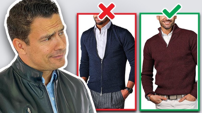 How To Wear A Sweater Over a Shirt Guide - The CORRECT Way 