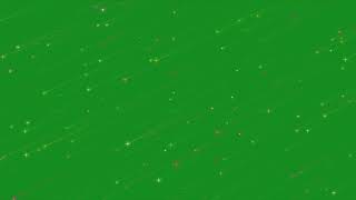 Shooting Stars Falling On Green Screen L Glow Star Falling L Hd
