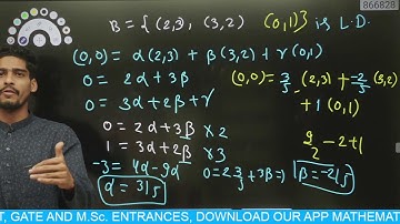 LINEAR ALGEBRA 3 | CSIR NET | BASIS AND DIMENSION