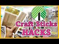 Everyone will be buying CRAFT STICKS after seeing these HACKS! Dollar Tree DIYs 2023 TO DO!