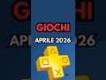 PS Plus Aprile 2026: Leak e Rumors sui giochi Essential! 🎮 #shorts