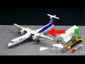 板とパイプから作る旅客機模型 ANA DHC-8-400 フルスクラッチ