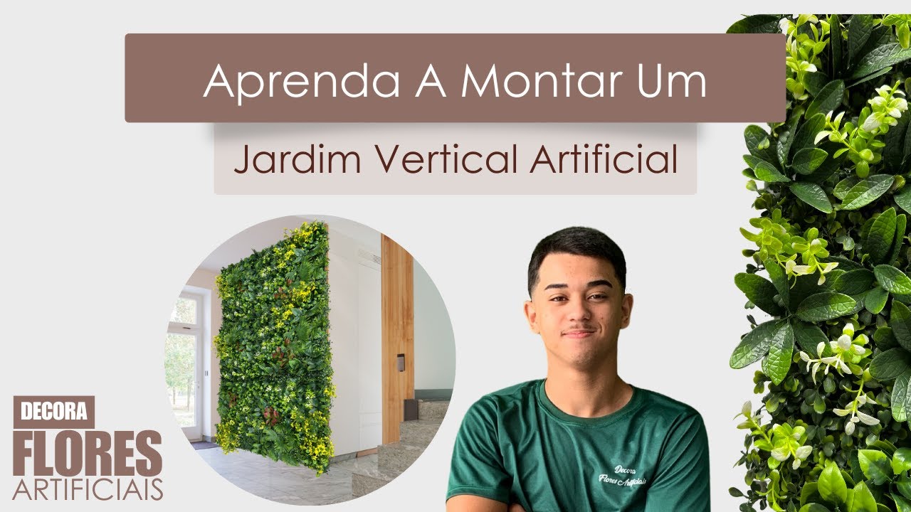 Aprenda A Montar Um Jardim Vertical Artificial Móvel - Decoração ...
