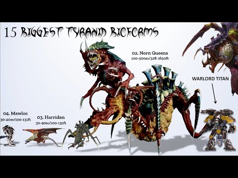 15 Biggest Tyranid Bioforms in Warhammer 40k 