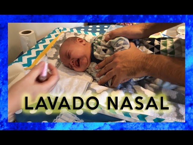 Cómo hacer un lavado nasal al bebé en 2 pasos