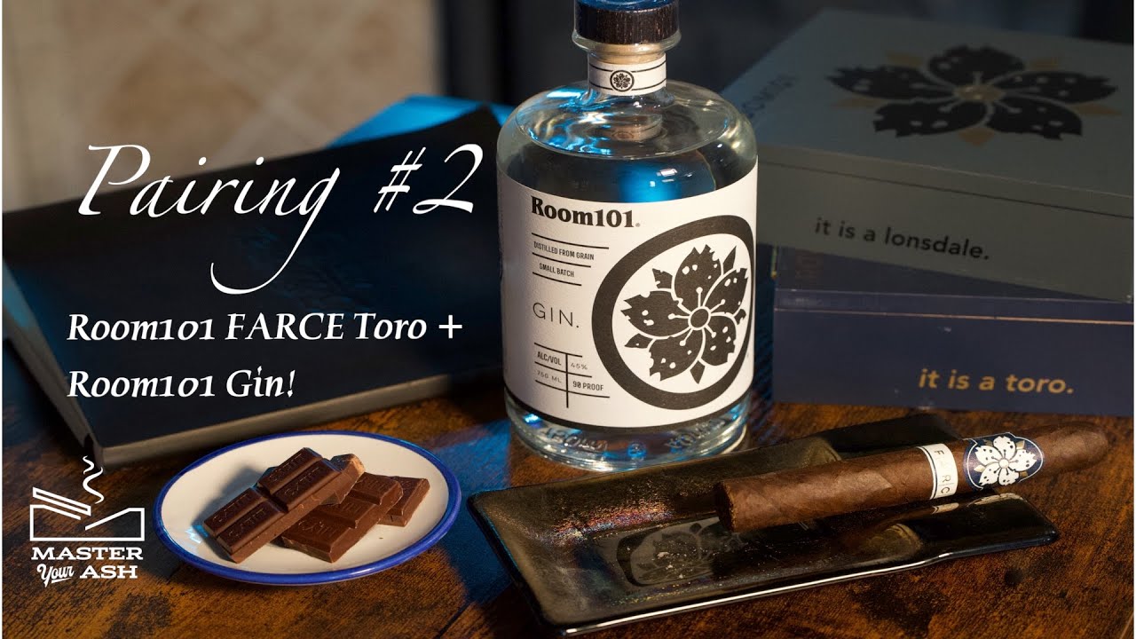 Room101 Gin & Room101 FARCE Toro Maduro Cigar Pairing and Review