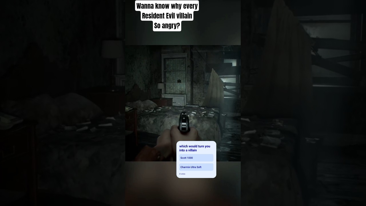 The villain origin story no one expected. #horrorgaming #residentevil9 #shorts