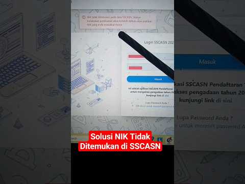 Solusi NIK Tidak Ditemukan saat Login SSCASN 2023 Tidak Bisa Membuat Akun SSCASN di sscasn.bkn.go.id