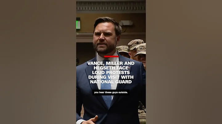 Vance, Miller and Hegseth face loud protests during visit with National Guard