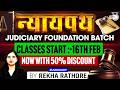 Judiciary live foundation batch for 17 states judiciary preparation now in lowest price ever