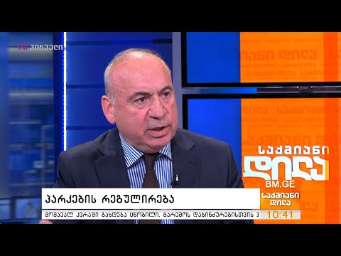 პარკების რეგულირება - სოლომონ პავლიაშვილი საქმიან დილაში