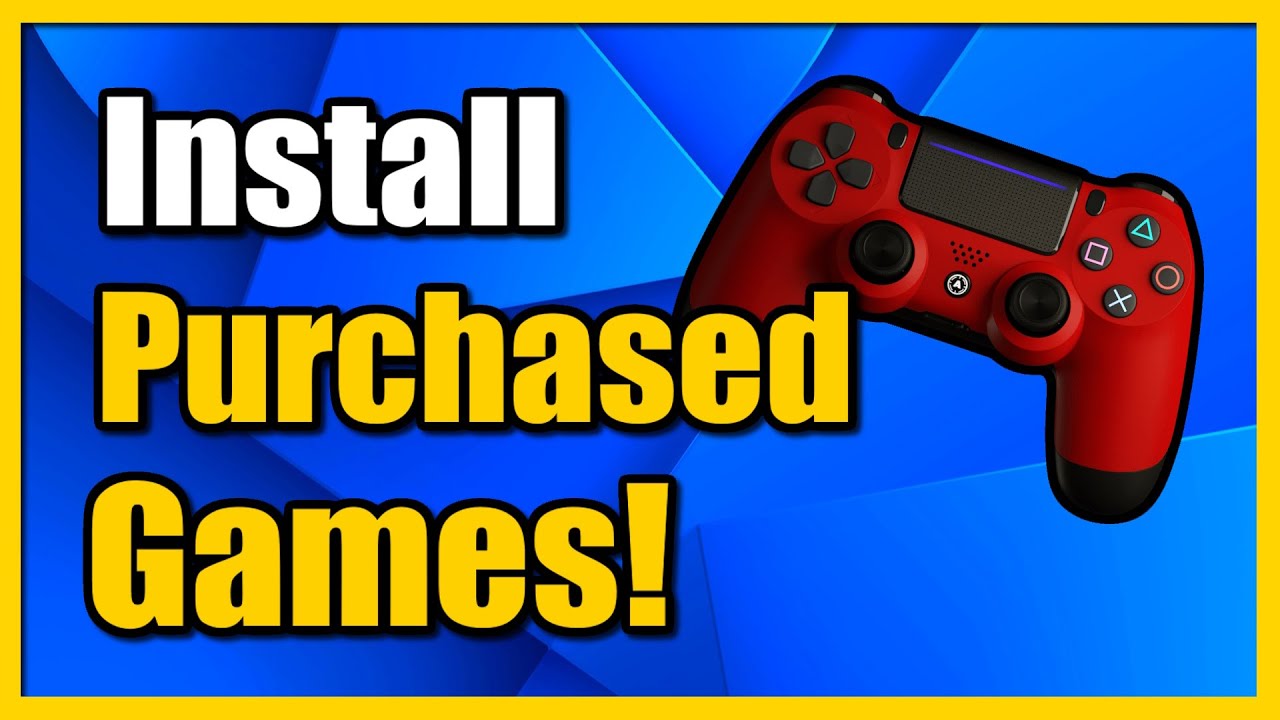 How to find and download games purchased from Playstation Store
