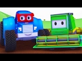 Carl the Super Truck and the Harvester in Car City | Cars & Trucks construction cartoon for children