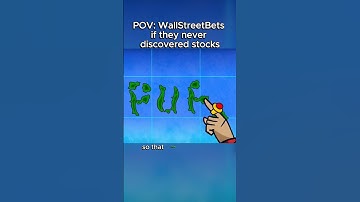 POV: WallStreetBets if they never discovered the stock market