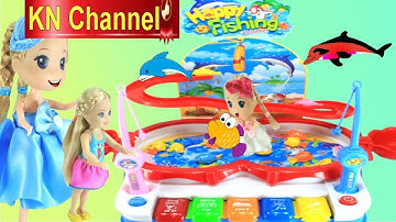 ĐỒ CHƠI CÂU CÁ VÀ XIẾC CÁ HEO VUI NHỘN CÙNG BÚP BÊ