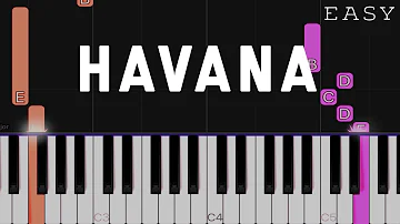 Havana - Camila Cabello ft. Young Thug | EASY Piano Tutorial