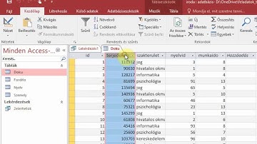 Adatbázis-kezelés - 2019. okt. emelt Fordítóiroda