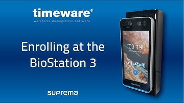 Quick tutorial: Enrolling at the BioStation 3 from Suprema Inc.
