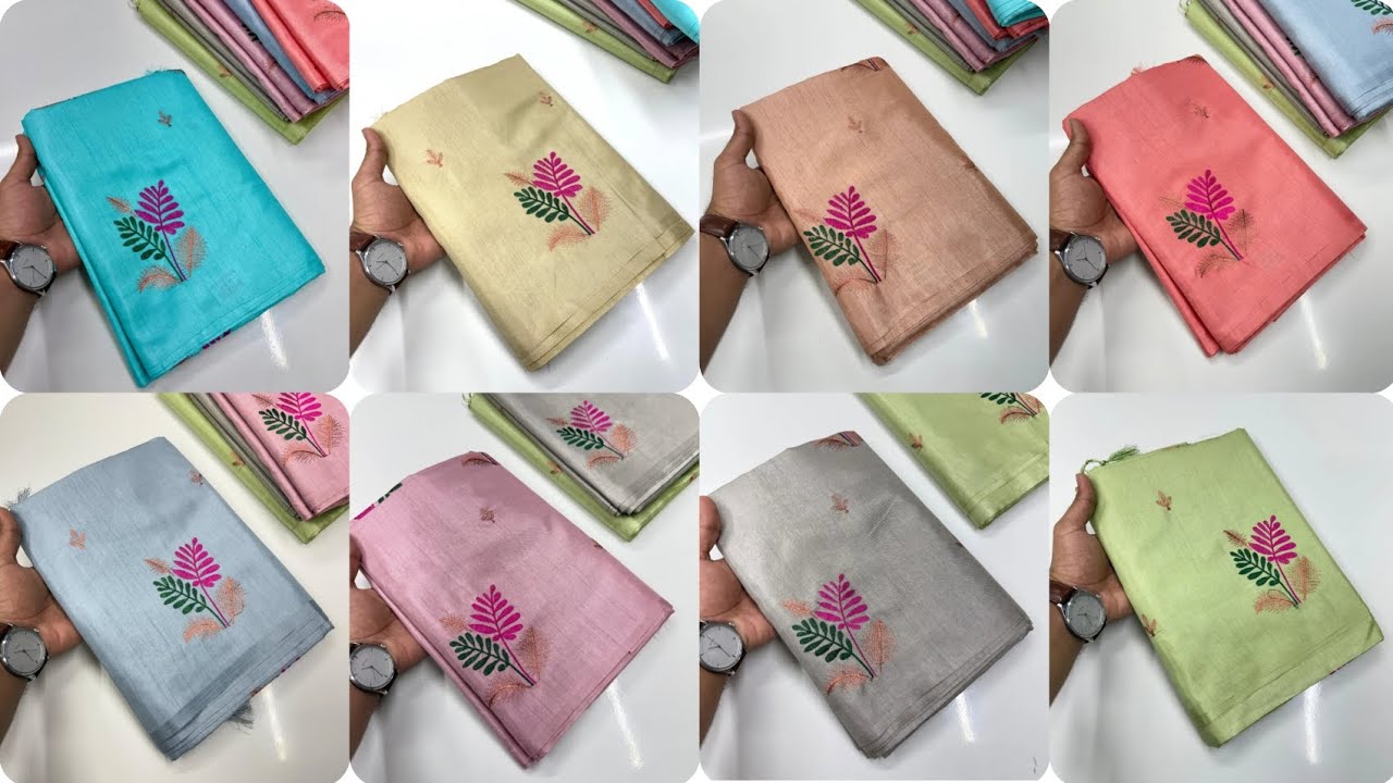 New Arrival 🎊 Butter Silk Sarees 🌸Soft & lightweight butter silk with elegant embroidery work ✨