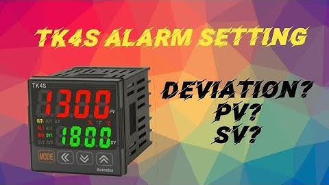 TK4S: How to set high and low alarm deviation ?