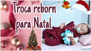 Troquinha de Natal da bebê reborn Noah Aurora / Mundinho da Aurora