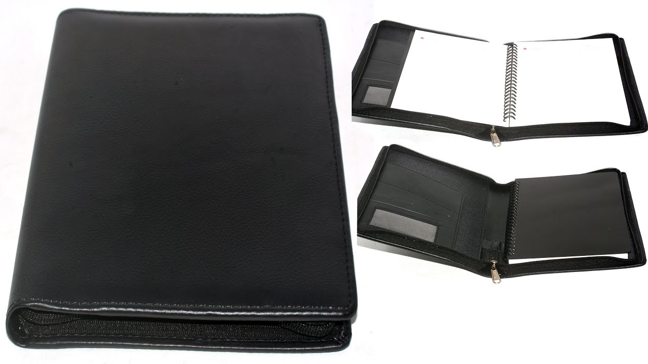 Business Organizer Planner Zipper Lock Writing Notebook Diary - YouTube