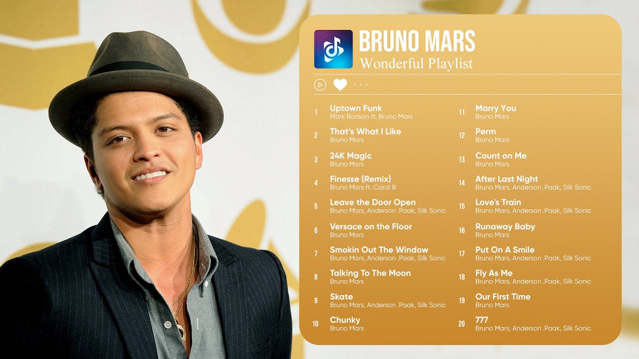 The Best Of Bruno Mars Bruno Mars Greatest Hits Full Album 2023 YouTube