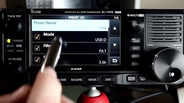 IC705 from A to Z #4- V1.20 Firmware Update, Preset Memories, Saving and Loading Radio settings.