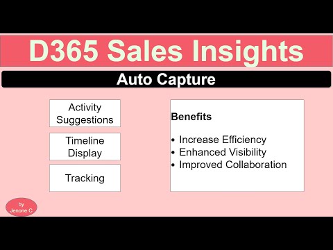 Dynamics 365 Sales Auto Capture