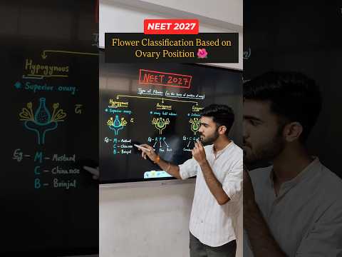 NEET 2027 | Flower Classification Based on Ovary Position 🌺 #sachinsirphysics