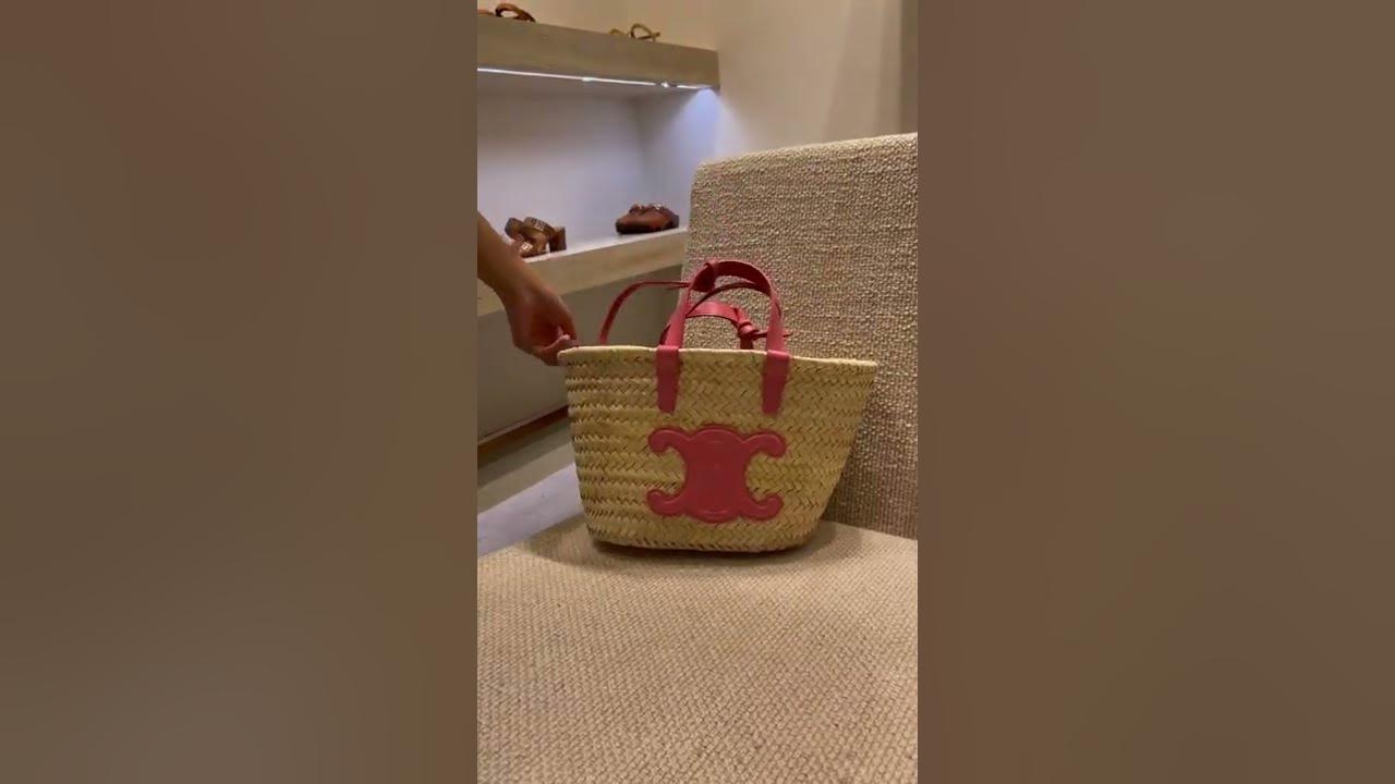 Summer Essentials: CELINE Medium Triomphe Classic Panier - YouTube