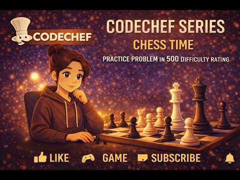 CodeChef Series | Chess Time |  Practice Problem in 500 difficulty rating