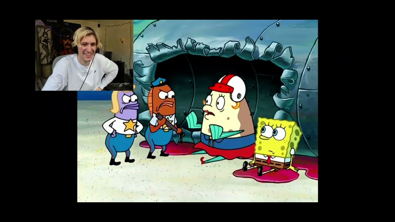 Xqc reacts to SpongeBob YouTube