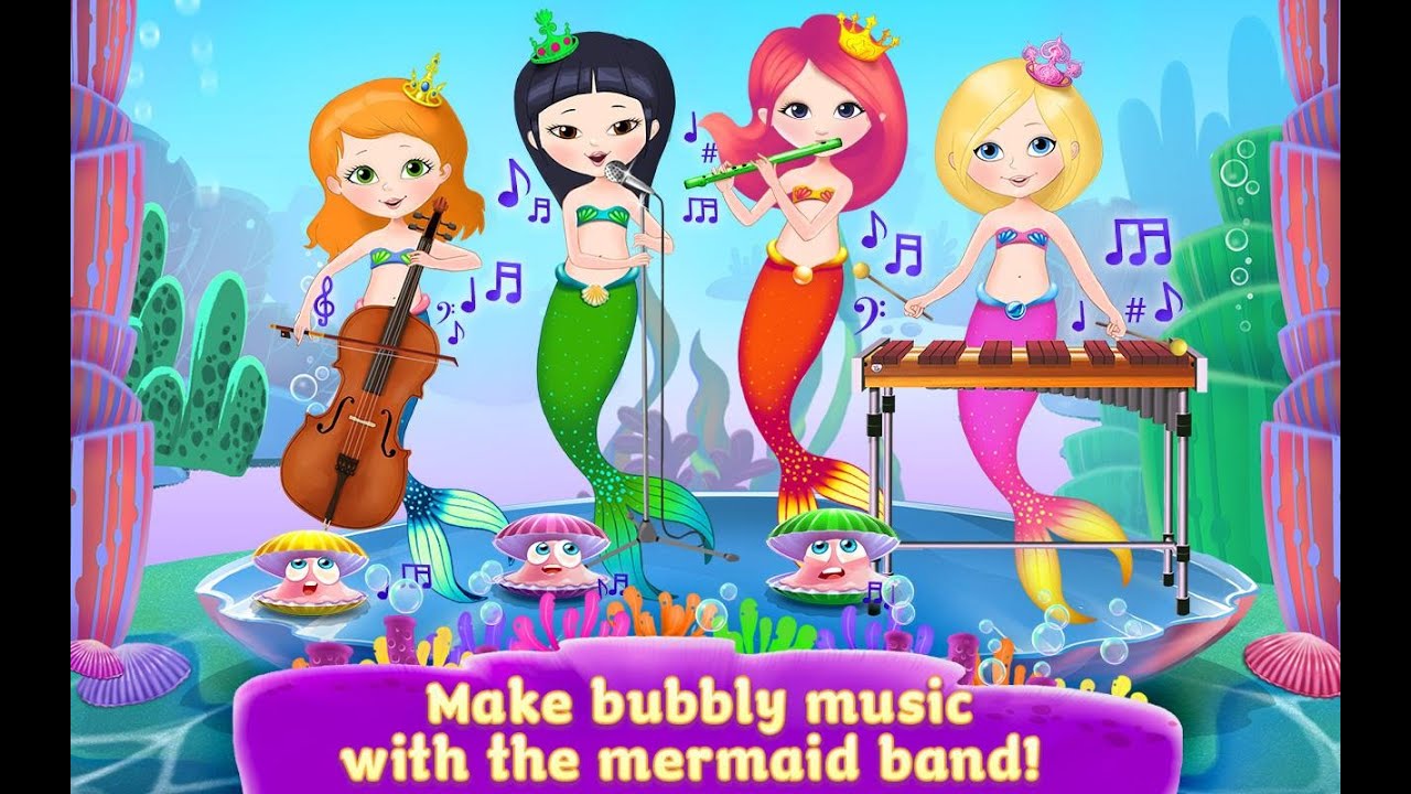 Disney Mermaid Princesses Dress Up Game For Little Kids YouTube
