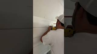 Shiplap Fireplace Before and After