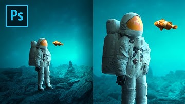 Astronaut & Fish - Photoshop Fantasy Manipulation Tutorial