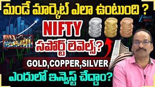 Important Stock Updates,NIFTY SUPPORT LEVELS,MONDAY MARKET PREDICTION,GOLD,SILVER,COPPER INVESTMENT