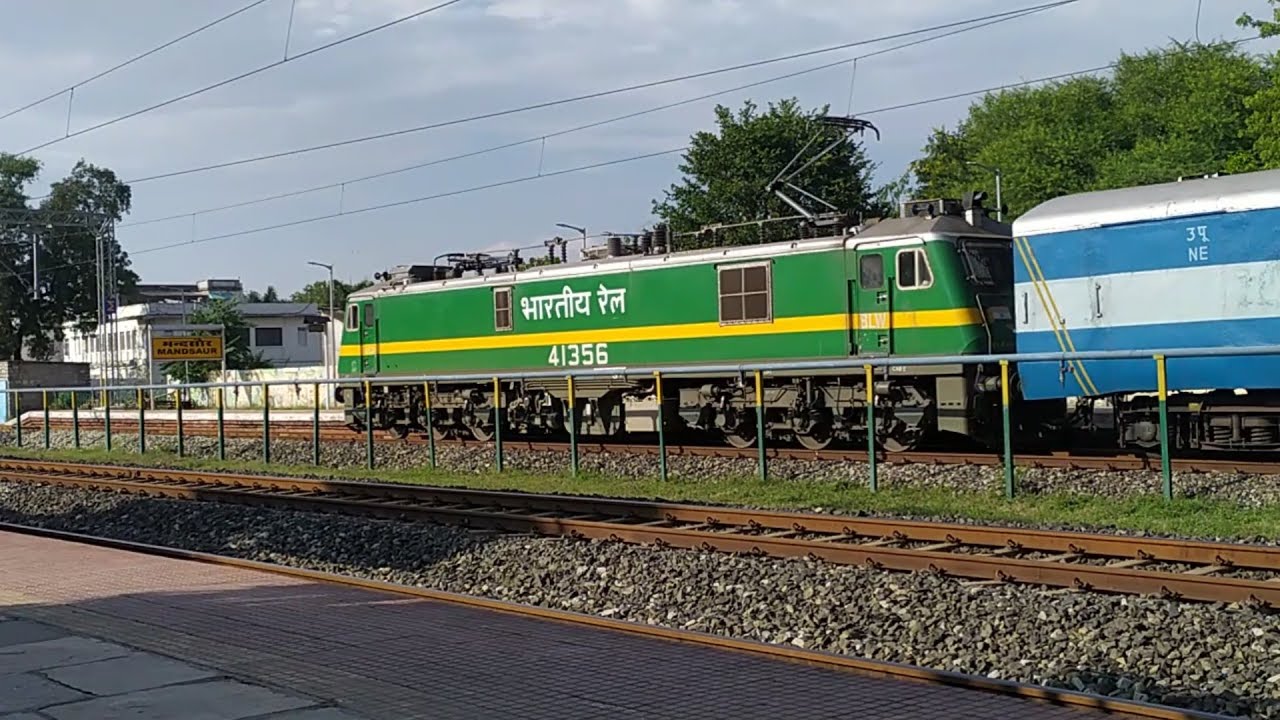 NMG Freight  Rake Departure From Mandsor Railway Station