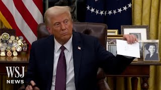 Watch President Trump Finds Bidens Letter In Oval Office Desk Wsj News