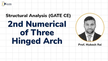 2nd Numerical of Three Hinged Arch - Arches - Structure Analysis GATE