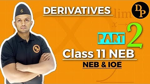 Class 11 Mathematics in Nepali || Derivatives || Part 2