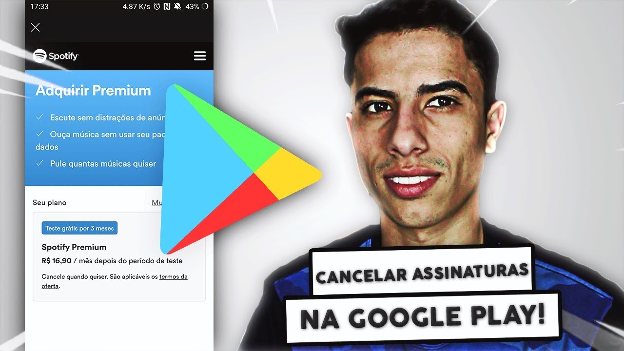 Como cancelar assinatura no Google Play 