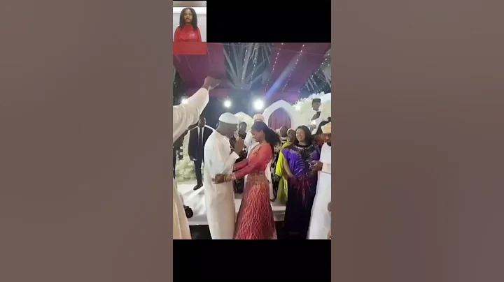 Nigerian Actress, Priscilla Ojo so excited as her hearthrob Juma Jux sings for her at their wedding.
