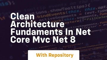 clean architecture fundaments in net core mvc net 8