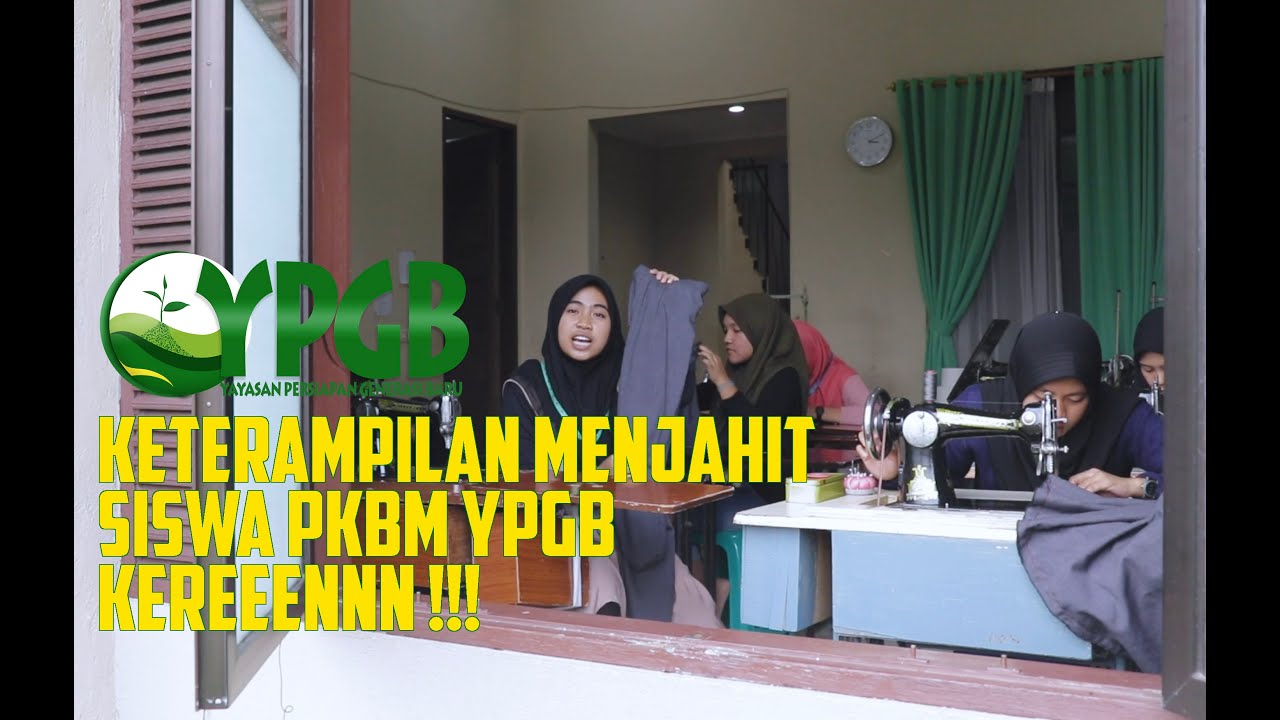 Keterampilan Menjahit Siswa PKBM YPGB Kereeennn !!!