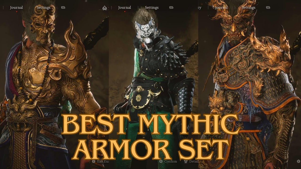 BEST MYTHIC ARMOR SETs - BLACK MYTH WUKONG (SHOWCASE) - YouTube
