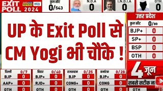 UP Exit Poll LIVE Updates : UP के आए Exit Poll के नतीजों से CM Yogi भी चौंक गए | Loksabha Election
