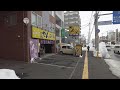 【4K】2022 日本 北海道 札幌 豊平区 月寒中央駅→白石区 南郷7丁目 散策【Binaural Audio】