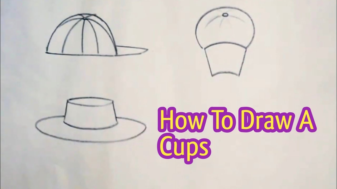 How to Draw a Cap Step by Step for Beginner/#drawing - YouTube